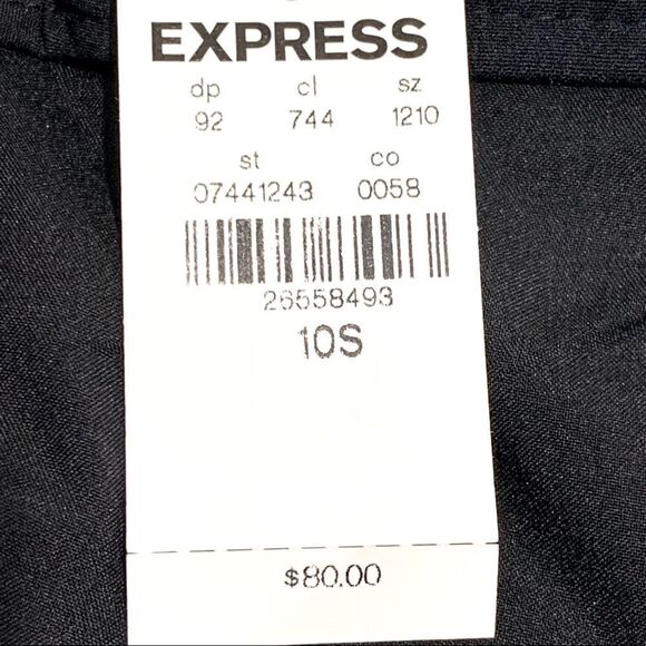 NWT Express Black Flare Pants -Super High Rise, 10S - Picture 7 of 9